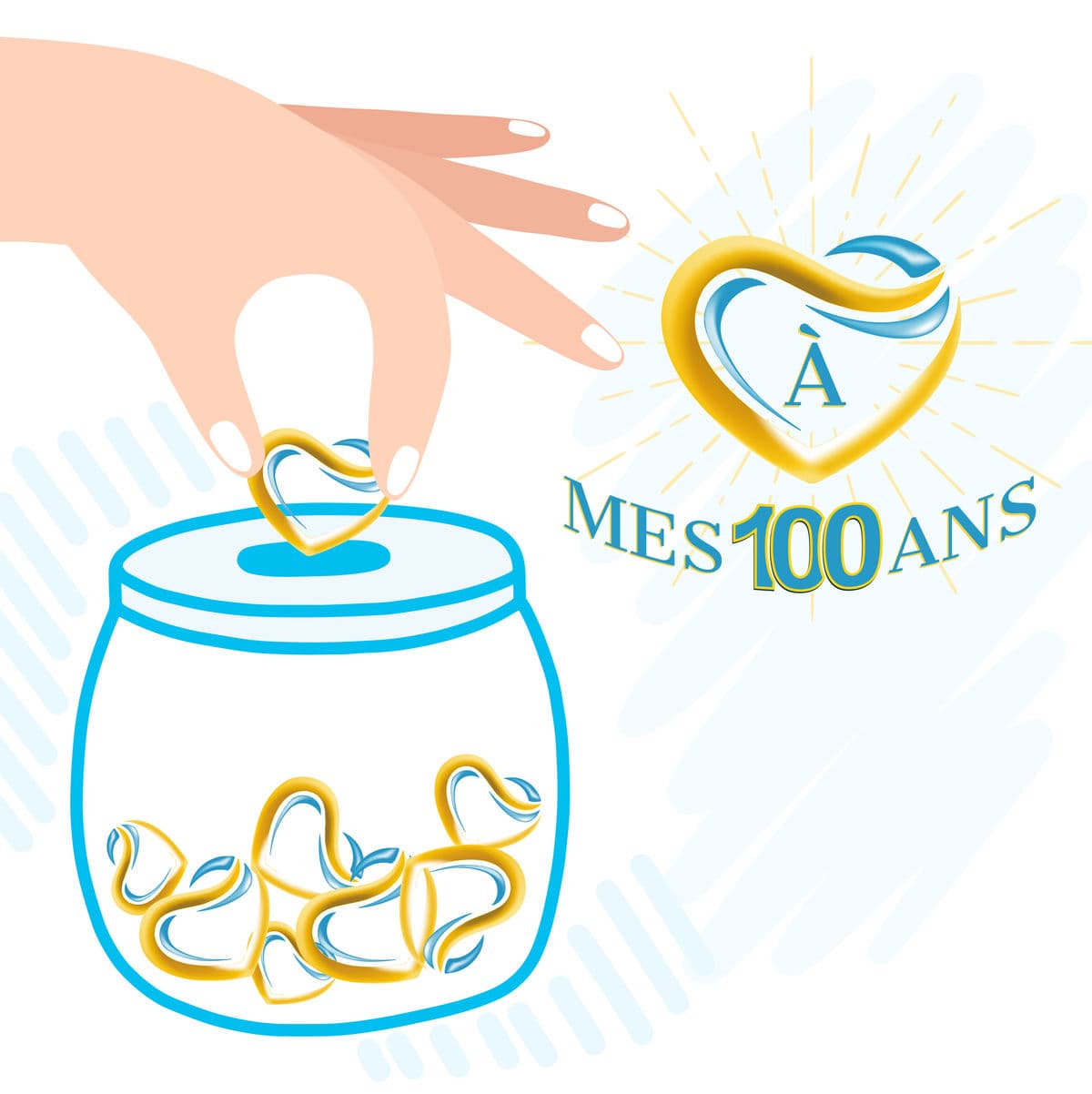Illustration : un don pour soutenir À mes 100 ans